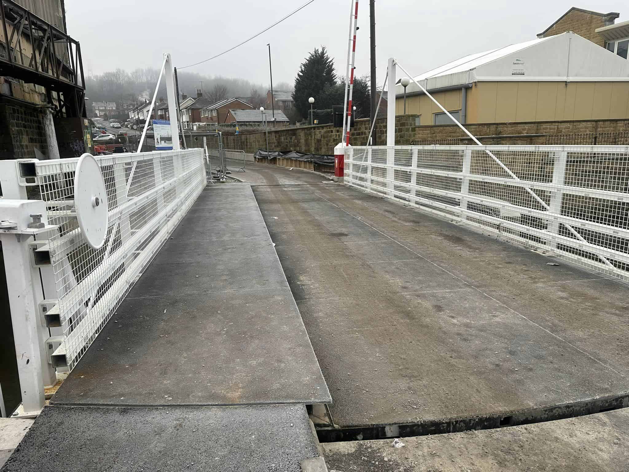 Airedale Swing Bridge a Rodley, Regno Unito