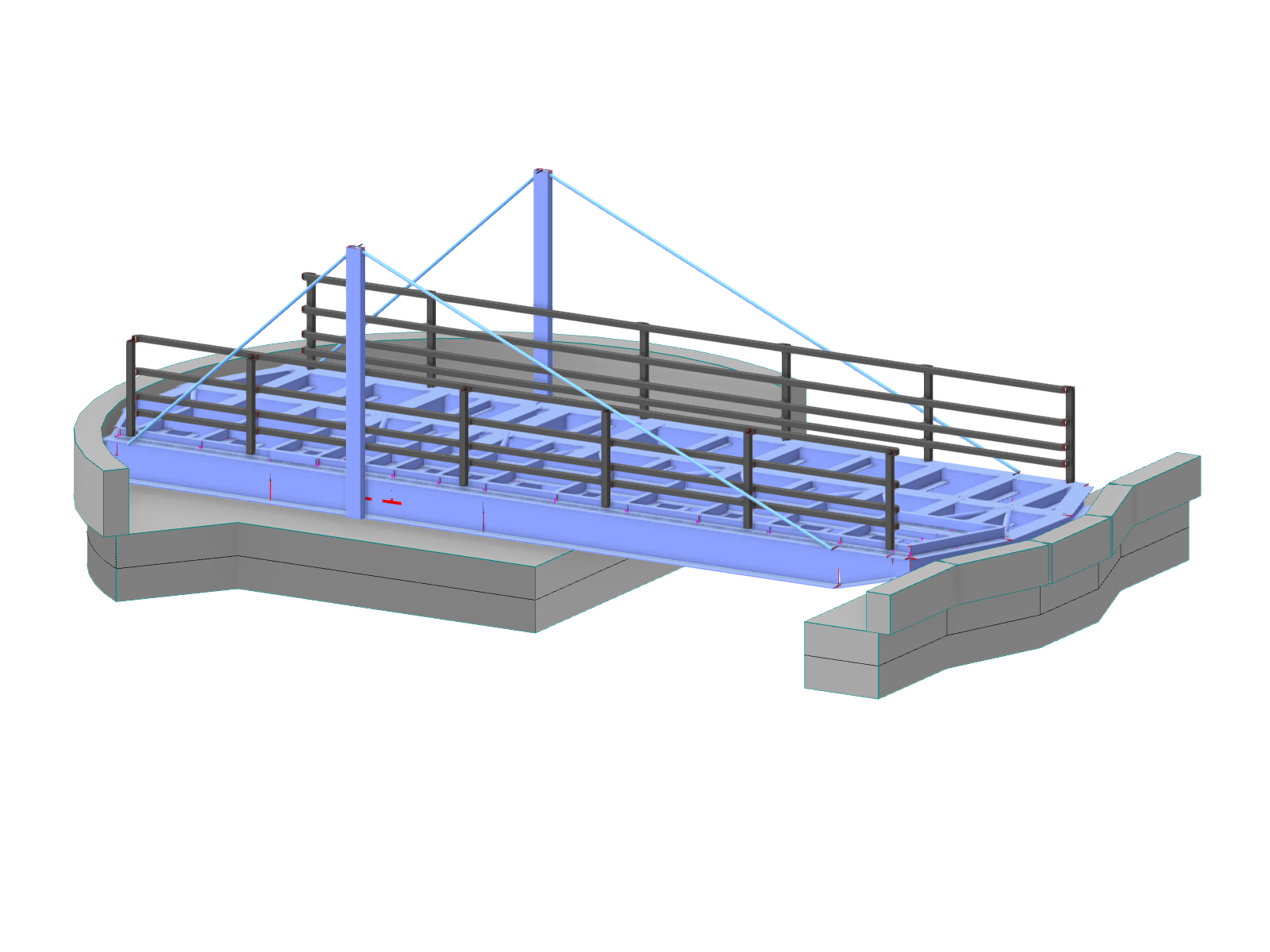Modello 004280 | Airedale Swing Bridge a Rodley, Regno Unito