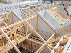Struttura della copertura in legno (© LCA Construction Bois)