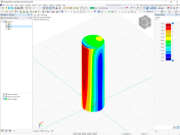 Visualizzazione dei risultati della simulazione del vento importati da RWIND in RFEM