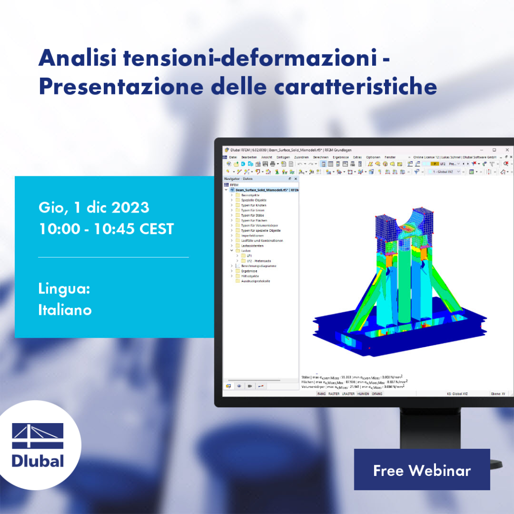 Analisi tensioni-deformazioni - Presentazione delle caratteristiche