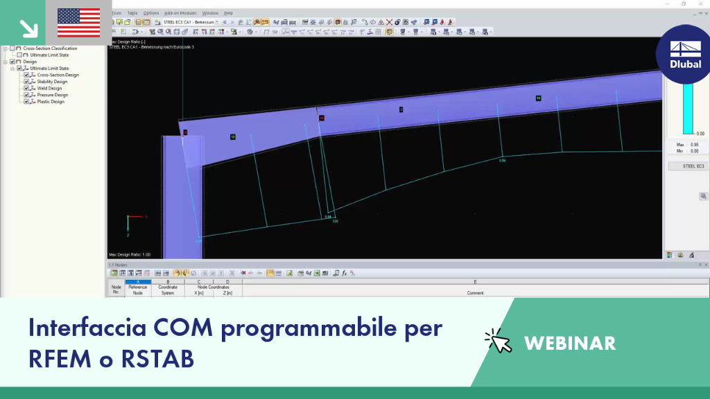 Interfaccia COM programmabile per RFEM o RSTAB