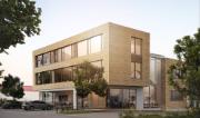 Rendering del Palazzo degli uffici della Stadwerke di Kirchheim unter Teck, Germania | © MEDIA 4D GmbH