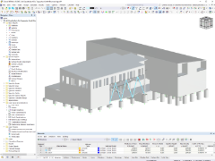 Modello RFEM dell'edificio per uffici | © Tragwerker GmbH