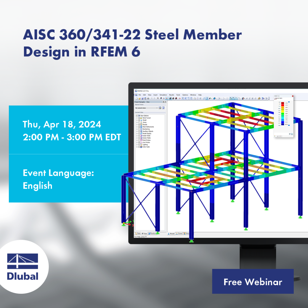 Verifica di aste in acciaio AISC 360/341-22 in RFEM 6