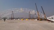Stazione di pedaggio durante la costruzione | © Sig. Yunchao Ding, Jiangsu Jingong Space Structure Co., Ltd.