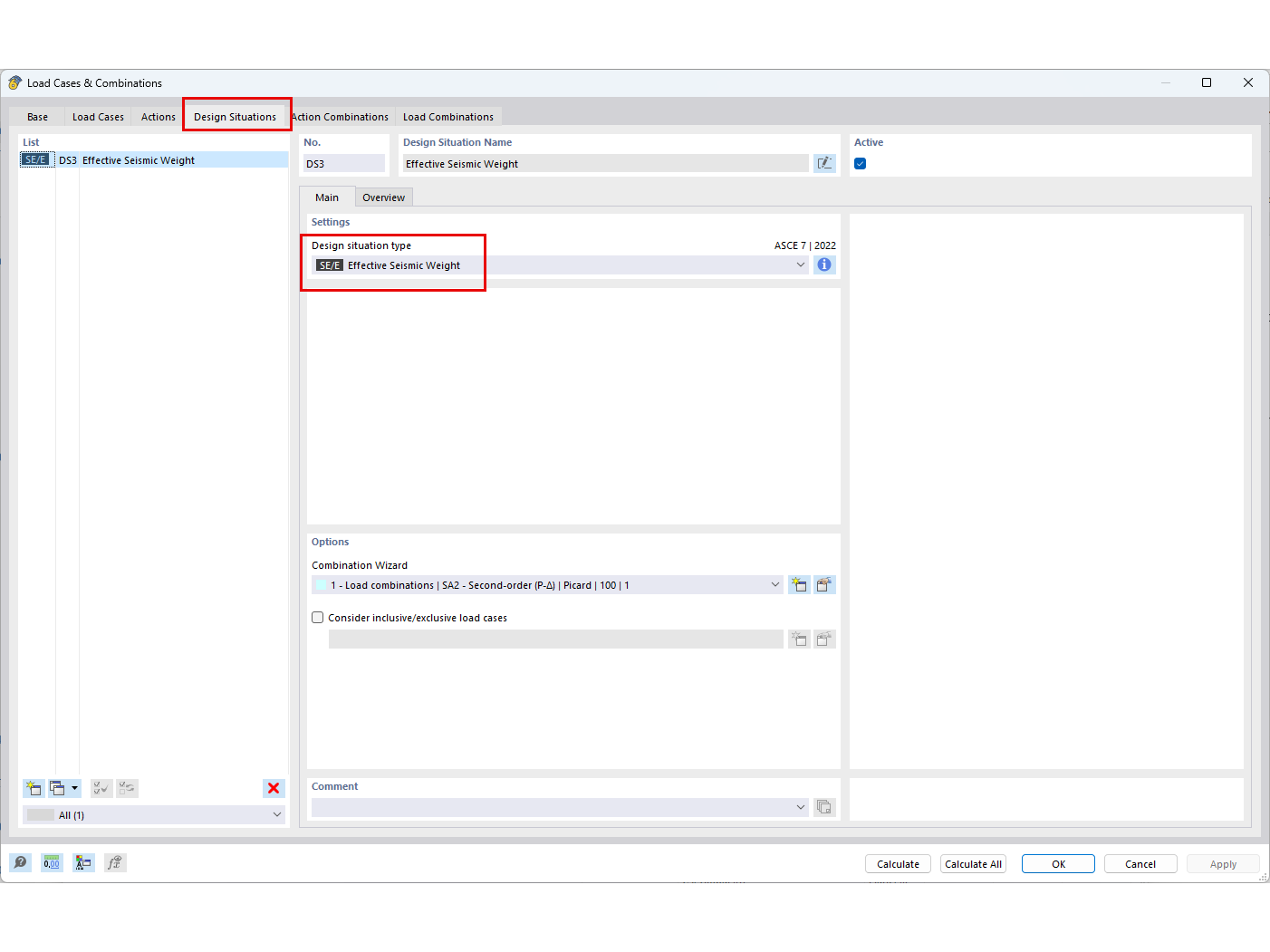 KB 001877 | Considerazioni sismica P-Delta di ASCE 7-22 e NBC 2020 in RFEM 6