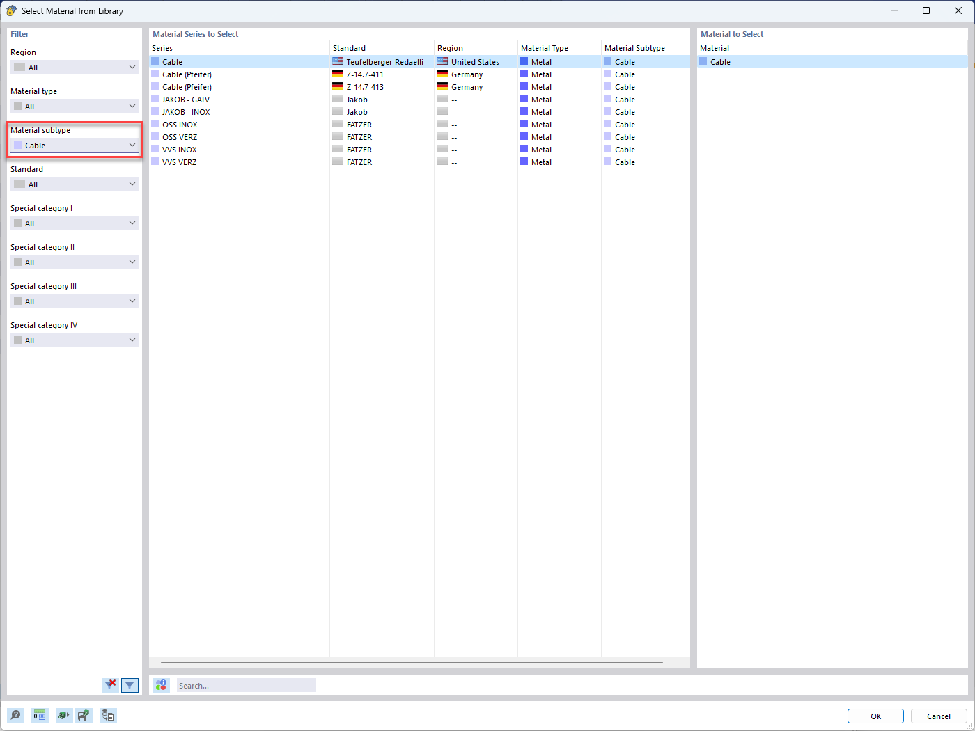 KB 001880 | Verifica di strutture a funi in RFEM 6 e RSTAB 9