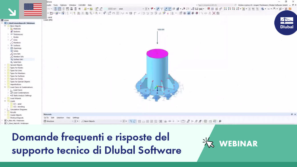 Risposte alle domande più frequenti poste al team di assistenza tecnica di Dlubal Software | Aprile 2024