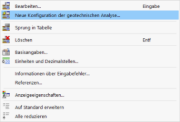 Creazione della configurazione di progetto tramite menu contestuale