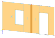 Superficie con aperture, linee interne e celle di superficie