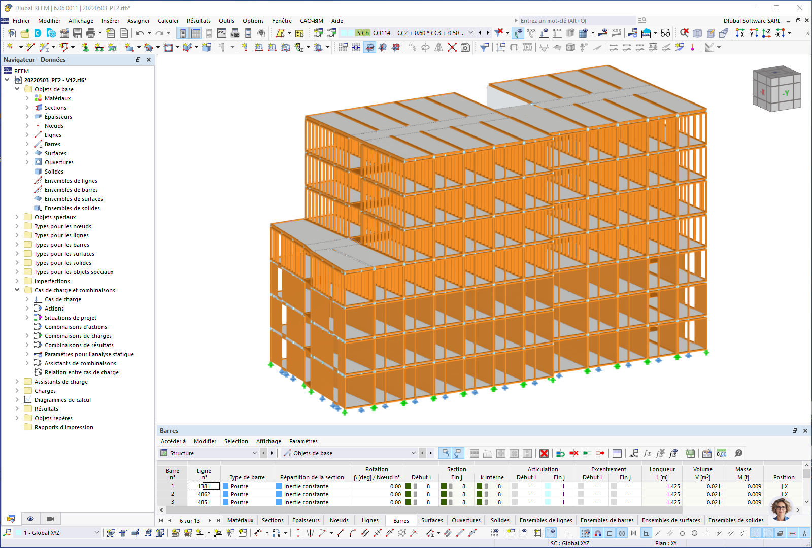 Modello di un grattacielo residenziale in RFEM