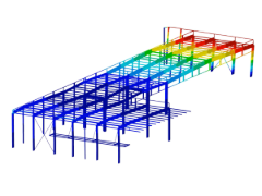 Spostamenti generalizzati del modello di estensione in RFEM | © GH-Hervouet