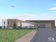 Rendering del sito VoltAero nel modello 3D | © LCA Construction Bois