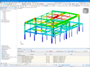 Deformazione di un edificio per uffici in RFEM | © GH - Hervouet