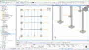 Fondazioni in calcestruzzo modellate digitalmente nel modello di calcolo RFEM 6
