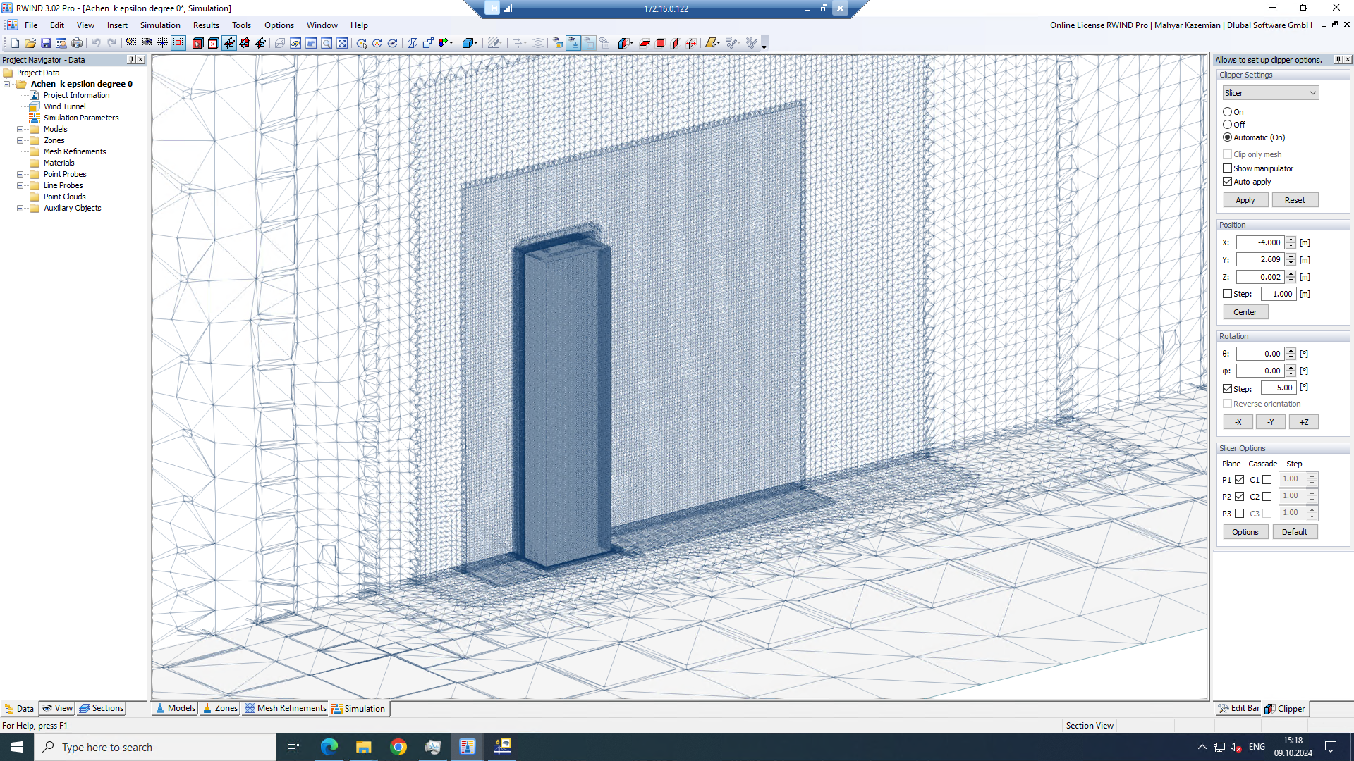 Generazione della mesh in RWIND