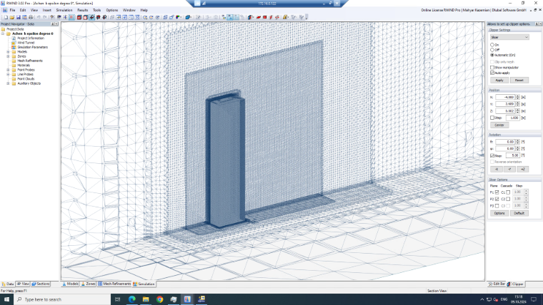 Generazione della mesh in RWIND