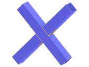 Modello 005344 | Controvento Giunto a X | Da Diagonale a Diagonale con Irrigidimento Passante