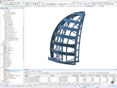 Modello RFEM della struttura a portale | © Marx Krontal Partner, MKP GmbH