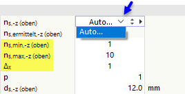 Determinazione automatica del numero di barre nello schema delle armature | Vista dei risultati tecnici