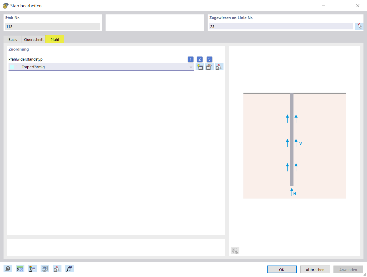Finestra di input per i parametri di resistenza | Attrito di pelle, Pressione della punta, Resistenza di base