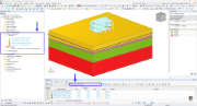 Oggetti dell'add-on "Analisi geotecnica" nell'interfaccia RFEM 6