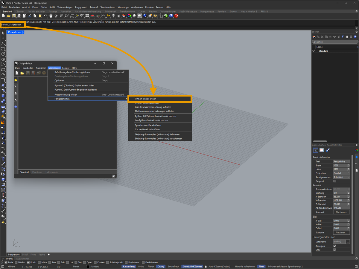 Dimostrazione dell'integrazione API in Rhino e Grasshopper per la modellazione e l'analisi.
