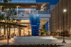 Opera d'arte "Bluebonnet" a Dallas, Texas, composto da elementi metallici per la facciata