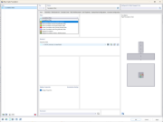 Selezione del tipo di fondazione nell'add-on Fondazioni di calcestruzzo di Dlubal Software, con visualizzazione della finestra "Nuova fondazione continua".