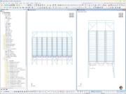Modello della struttura complessa di un silo in RFEM