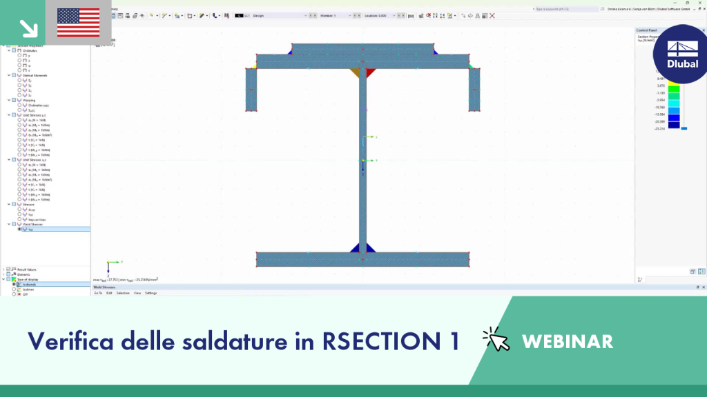 Verifica delle saldature in RSECTION 1