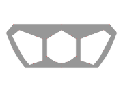 Un modello parametrico di sezione a cassone tricellulare creato in RSECTION, che mostra la definizione geometrica con nodi e linee per l'analisi strutturale.