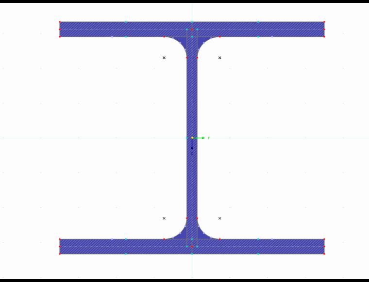 Determinazione delle proprietà delle sezioni per un HEA 140 (incluso progetto a tensione ammissibile)