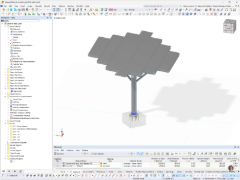 Modello RFEM di un moderno albero fotovoltaico di MSE Engenharia