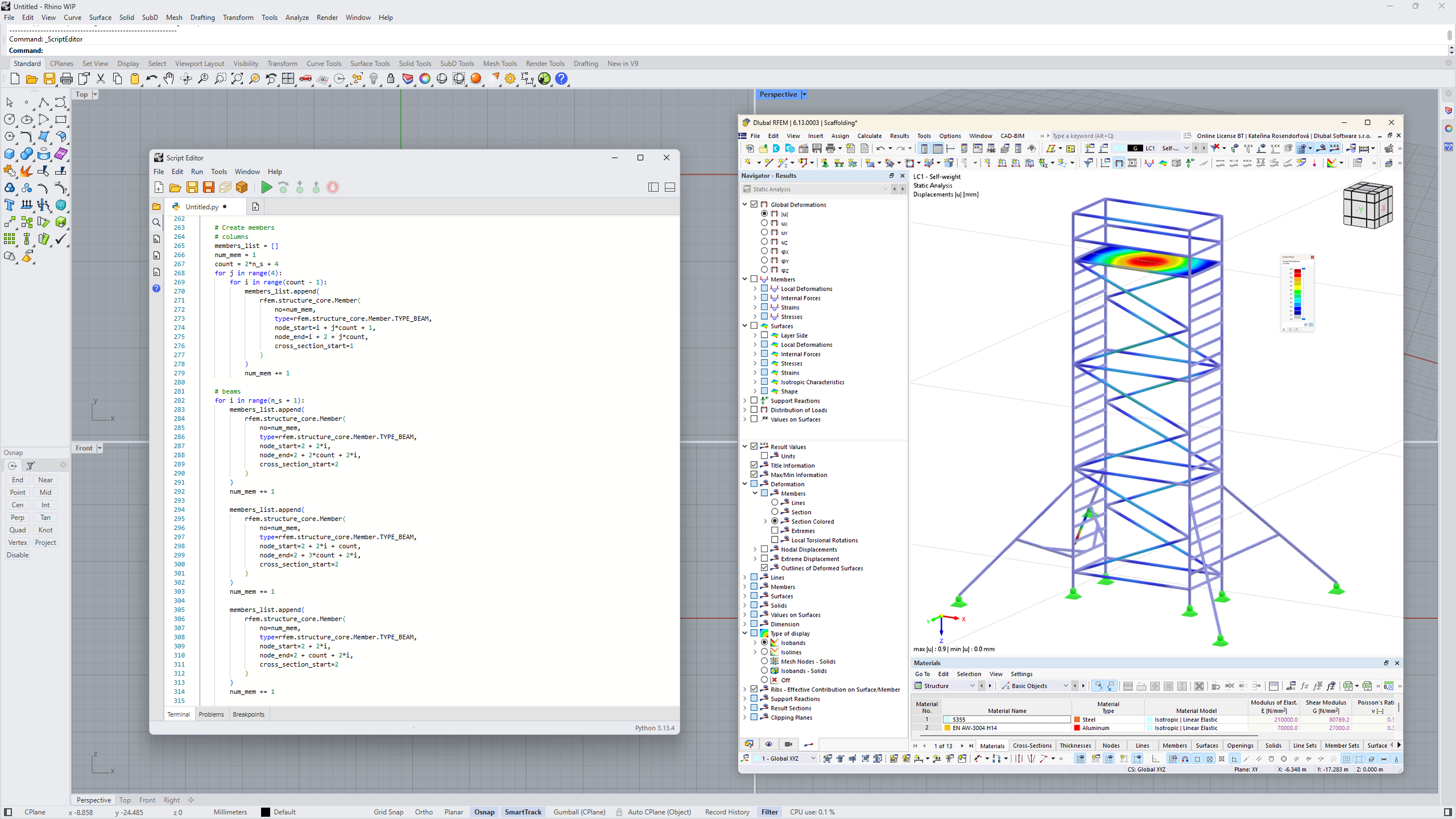 ScriptEditor in Rhino WIP