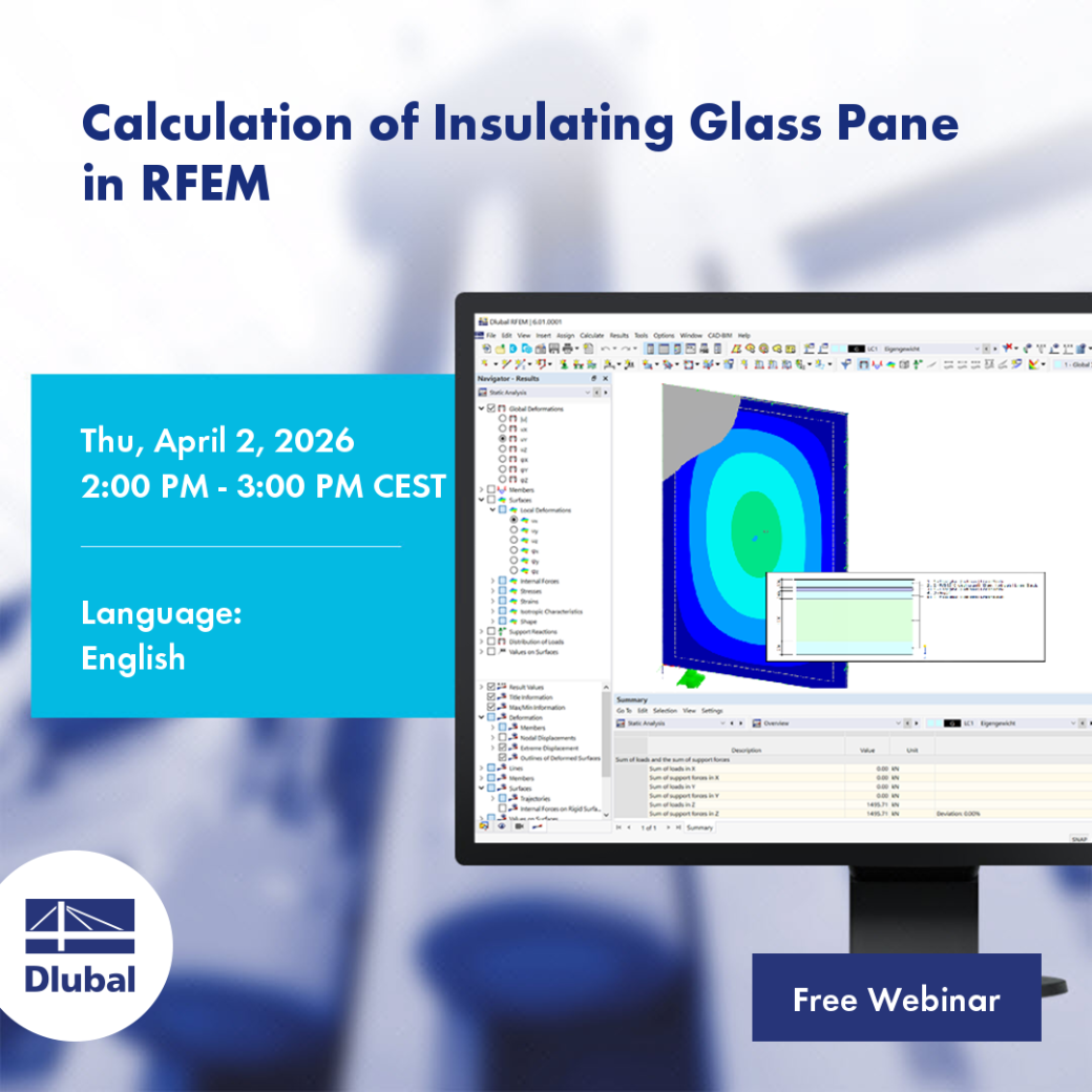 Calcolo di vetri isolanti in RFEM