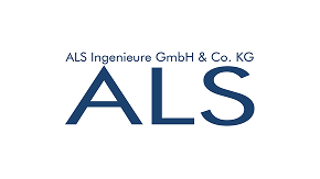 Logo di ALS Ingenieure GmbH, rappresenta un'immagine aziendale chiara e moderna.