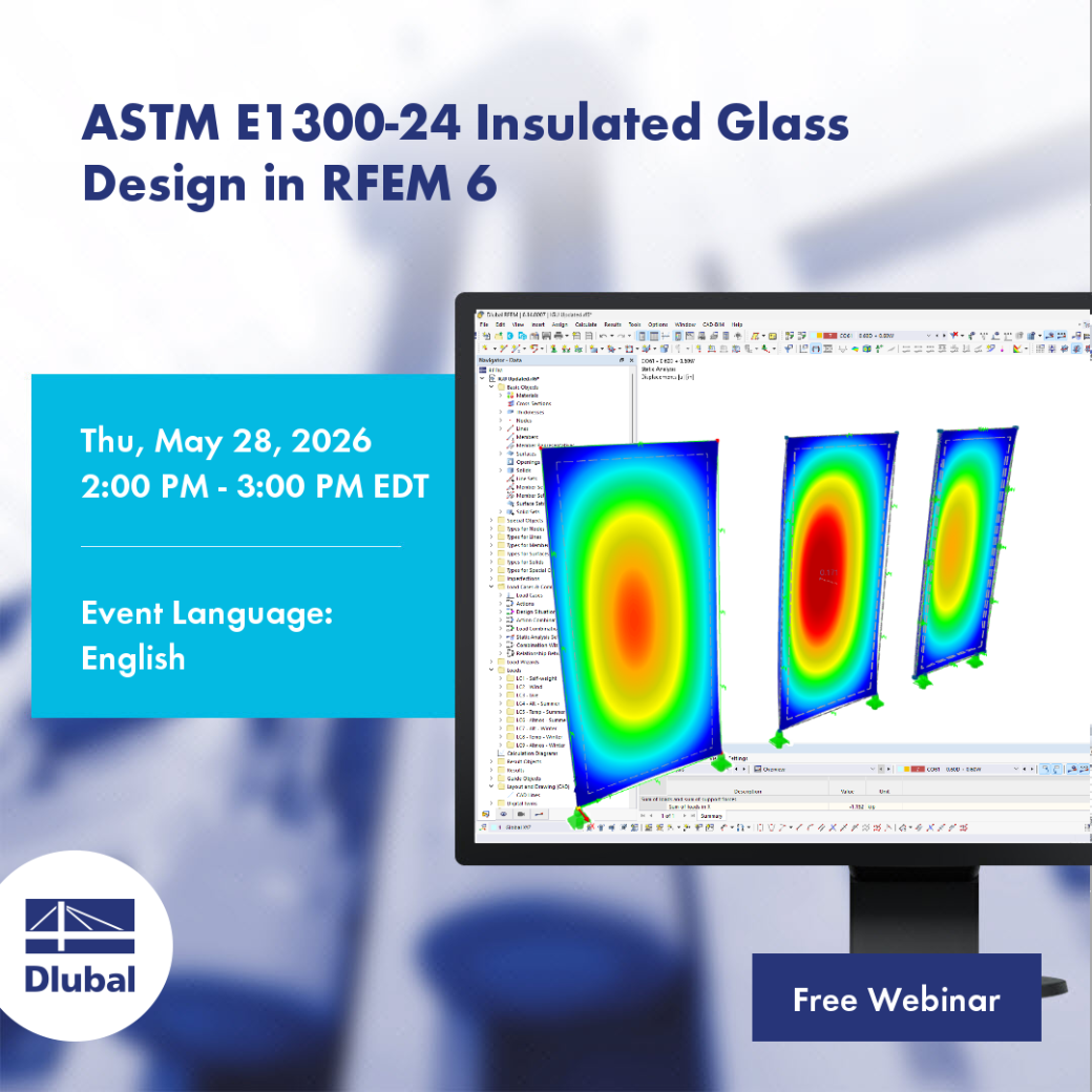 ASTM E1300-24 Progettazione del vetro isolante in RFEM 6