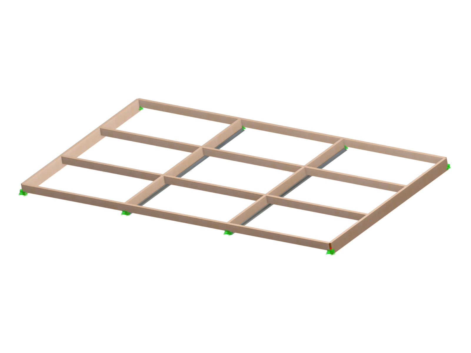 Modello 006179 | Armatura di un telaio in legno lamellare