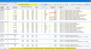 Tabelle dei risultati 'Tassi di lavoro sulle superfici' per Verifica legno