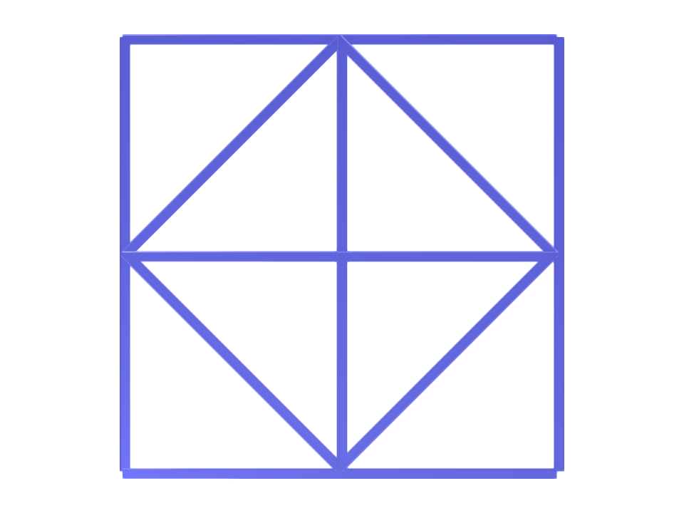 Illustrazione del controvento orizzontale parametrico nei modelli di analisi strutturale di piloni e torri. Diagramma dettagliato che mostra gli elementi di controvento.