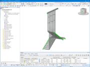 Modello della scala B in RFEM