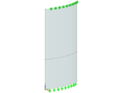 Model 005827 | Curved Laminated Glass Panel | ASTM E1300