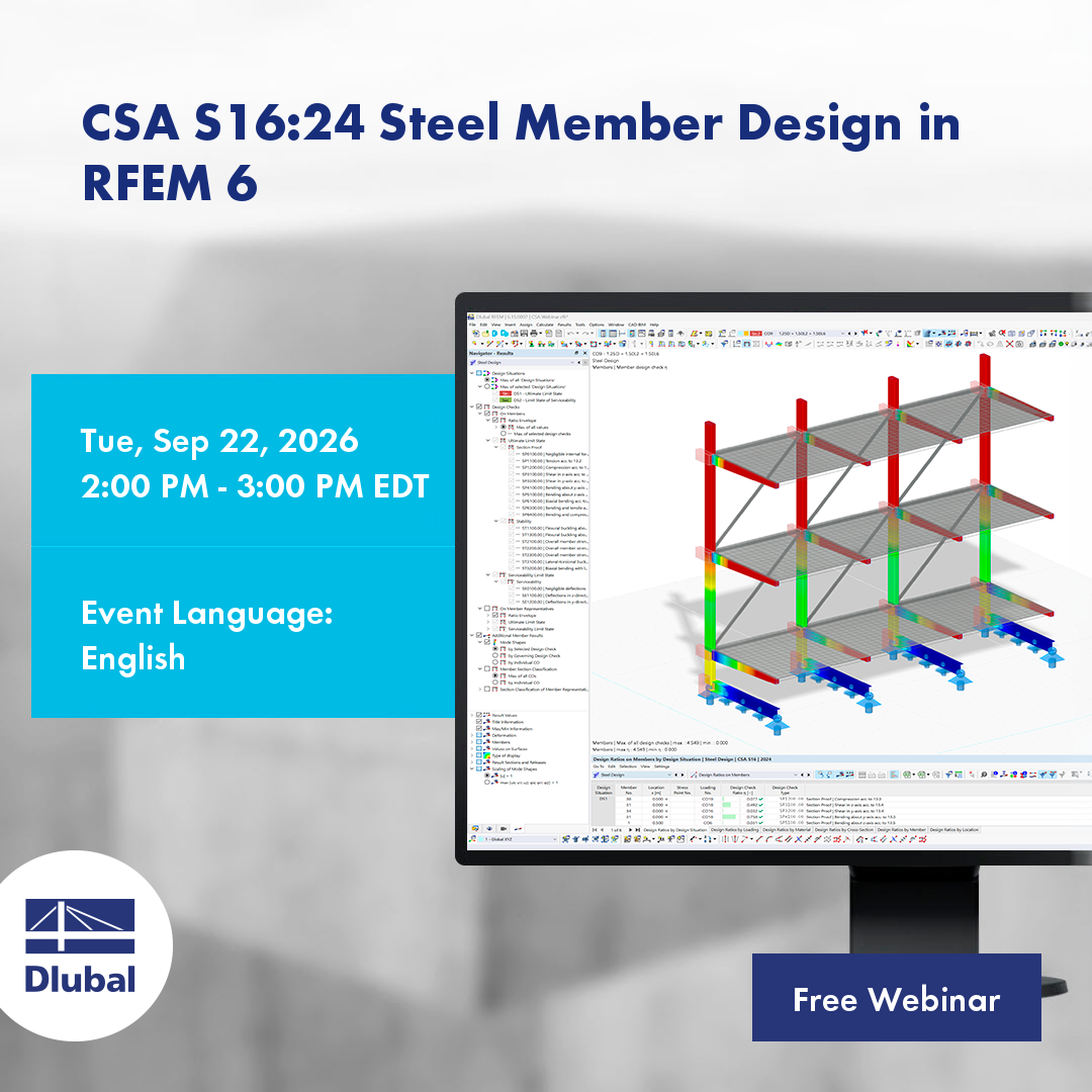 Verifica di aste in acciaio CSA S16:24 in RFEM 6