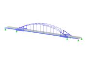 Model 006315 | Steel Arch Bridge With Riveted Connection Submodels