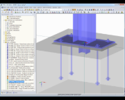 Visualisierung des Fußpunktes in RFEM