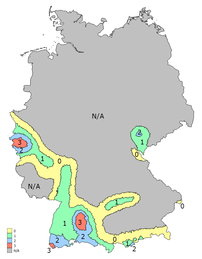 Schematyczne przedstawienie stref sejsmicznych