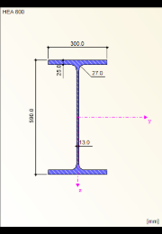 Profil belki HEA 600, S235