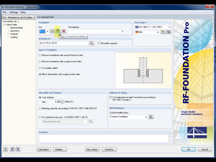 Funkcja kopiowania w RF-/FOUNDATION Pro